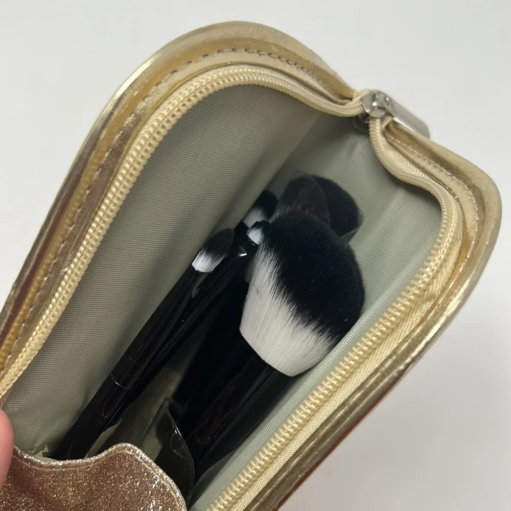 Gold 6-Piece Makeup Brush Set Brand New